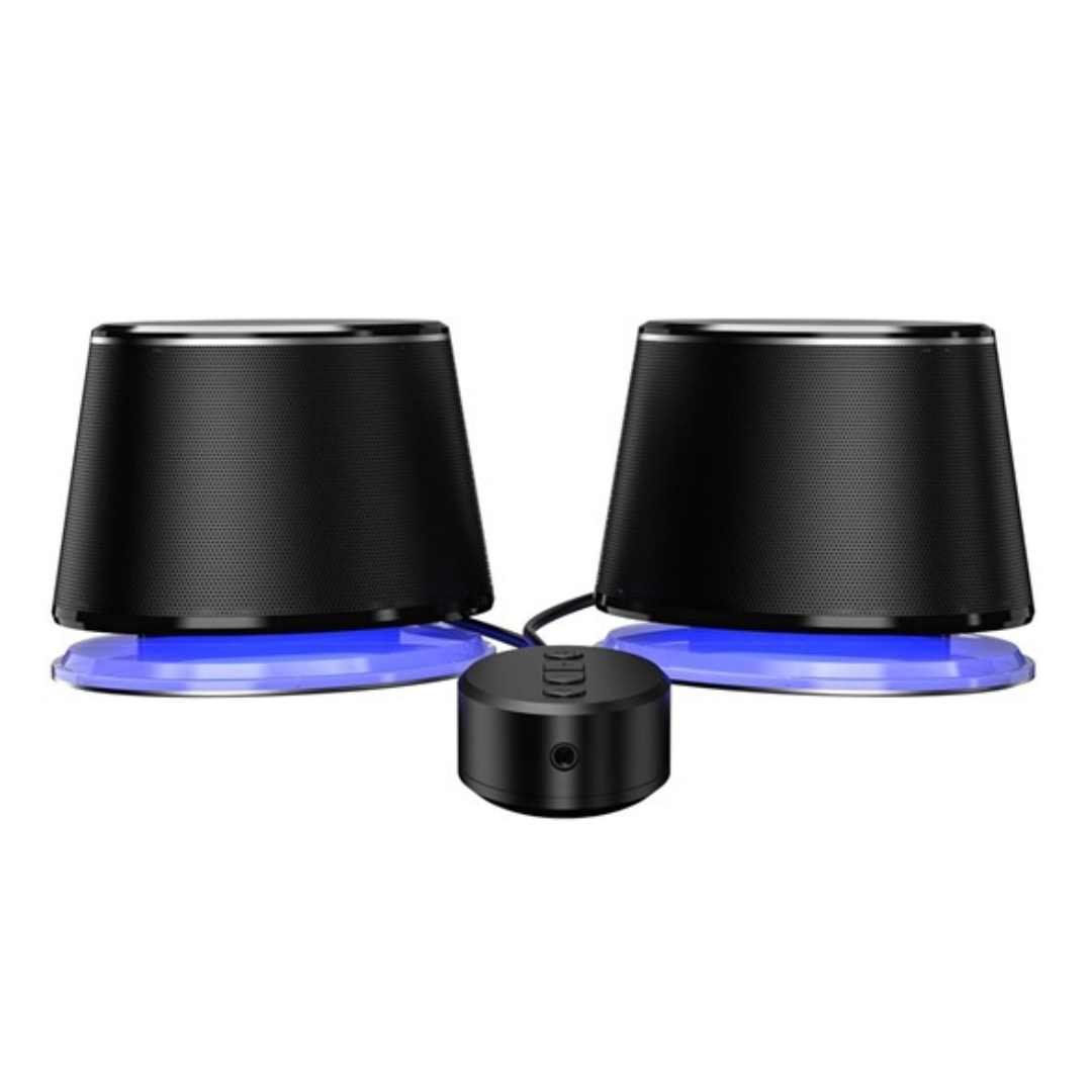 2-Pack Amazon Basics Bluetooth & USB Computer Speakers