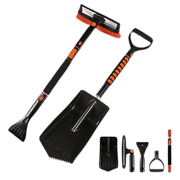 36" Tapha 3-in-1 Snow Brush Ice Scraper & Shovel Kit