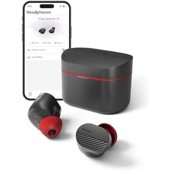 Philips IPX5 Bluetooth 5.3 Earbuds with Noise Canceling Pro