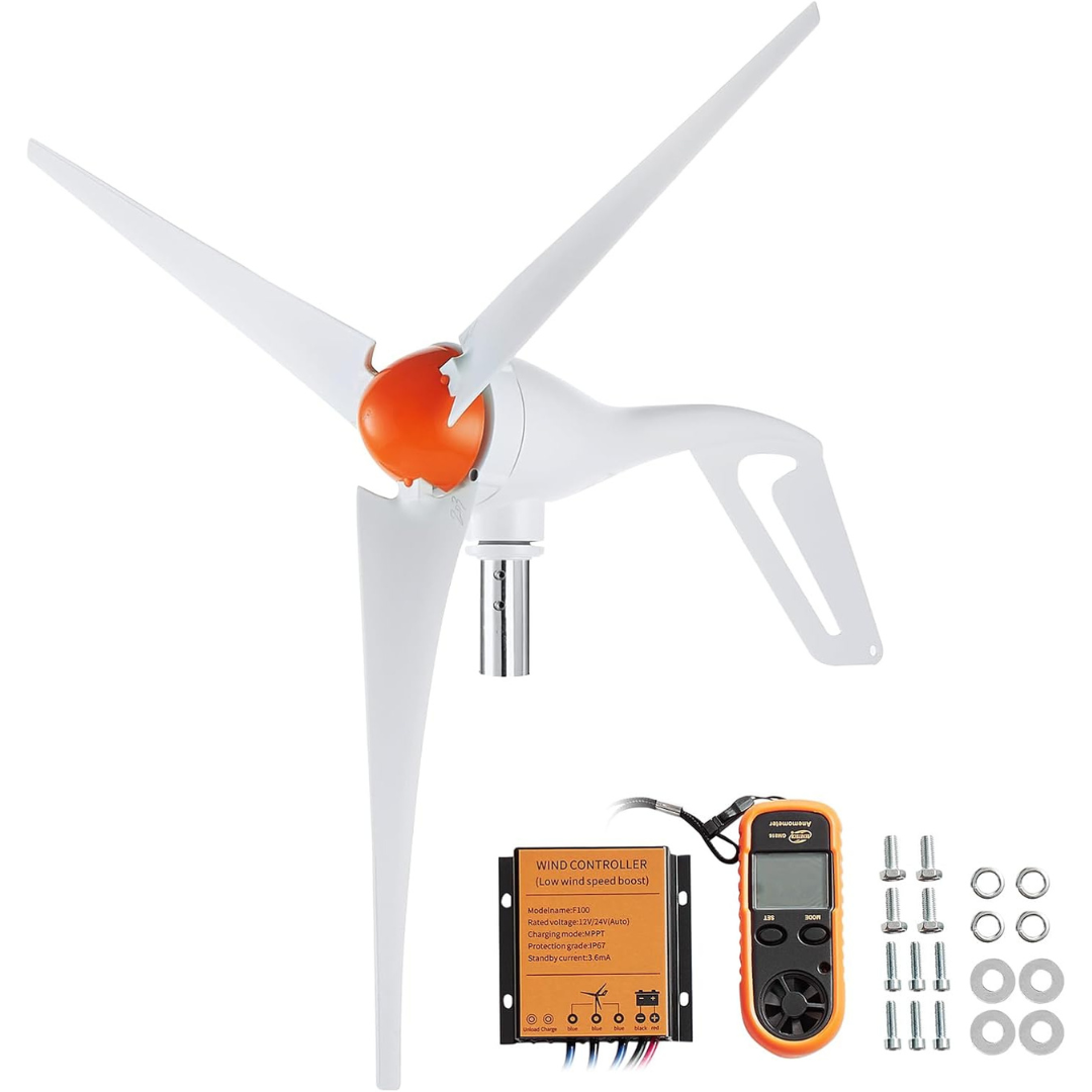 Vevor 12V-500W Wind Turbine Generator Kit with Anemometer