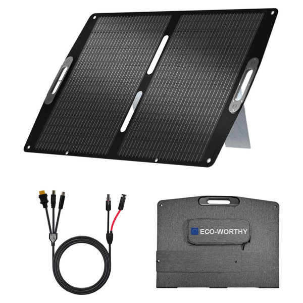 Eco-Worthy 100W Portable Foldable Solar Panel