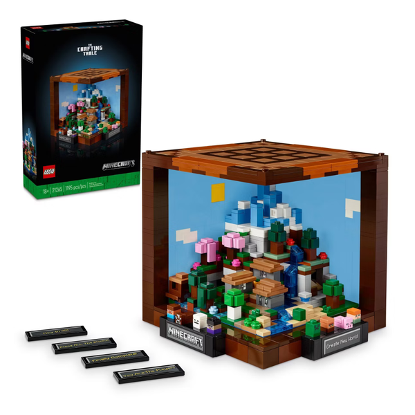 1195-Piece LEGO Minecraft The Crafting Table Building Set (6470616)
