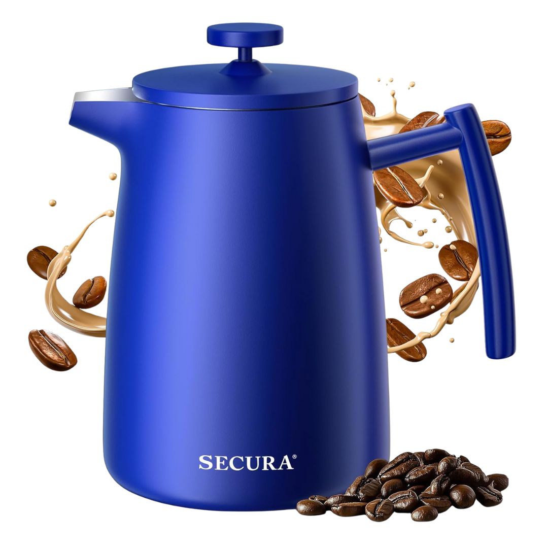 Secura 50oz French Press Stainless Steel Coffee Maker