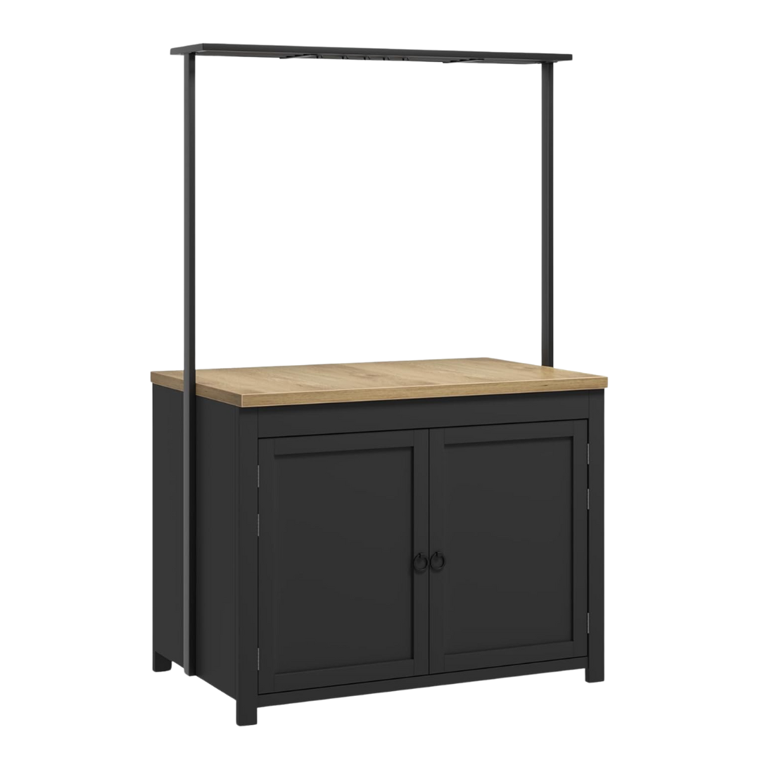 41" Kitchen Island With Storage, 1.2" Countertop