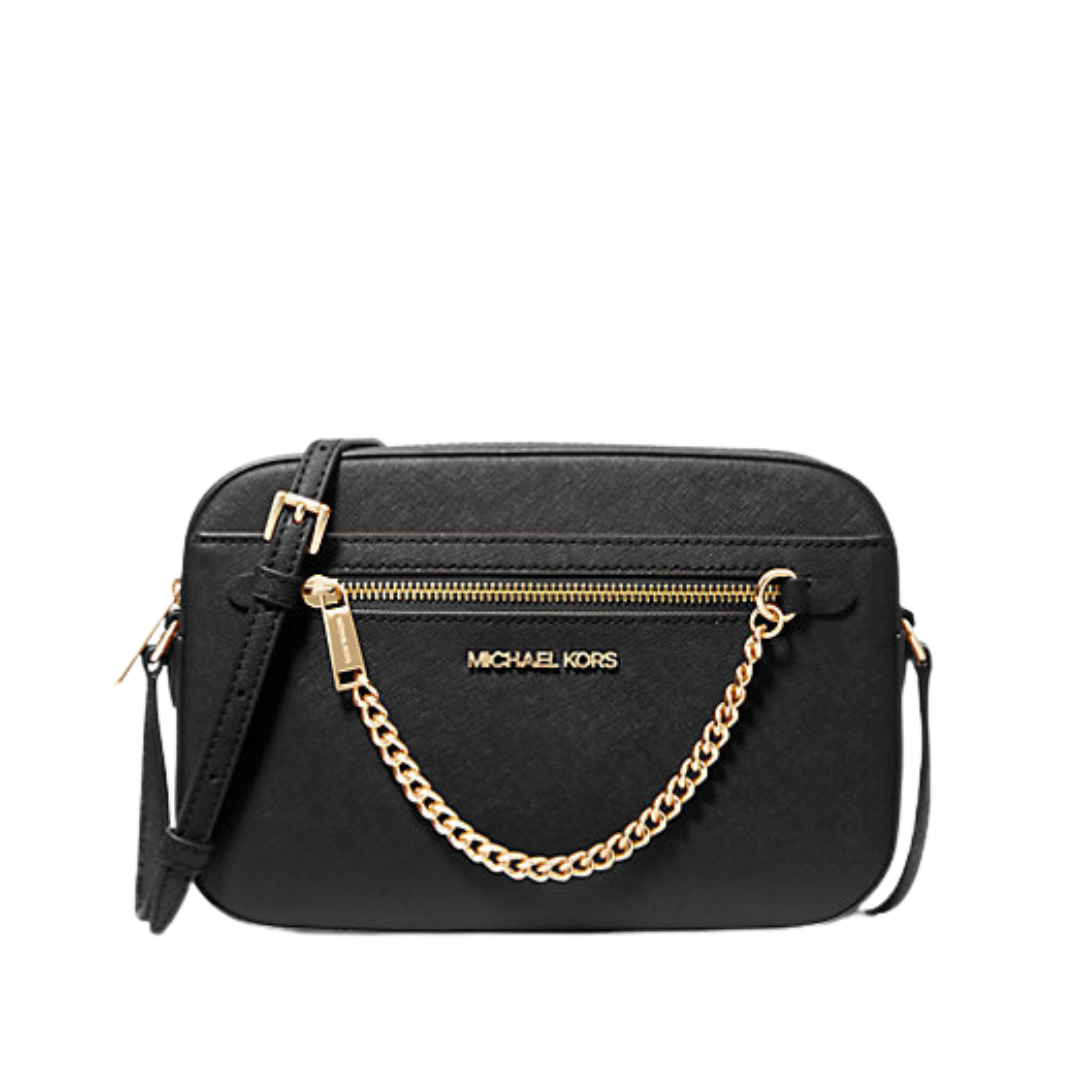 Jet Set Large Saffiano Leather Crossbody Bag