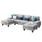 Furmax Chenille U Shaped Sectional Sofa