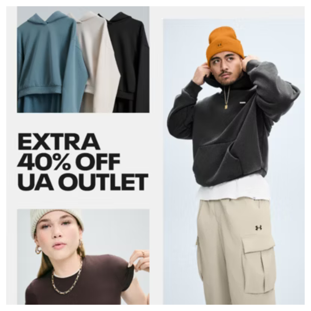 Extra 40% Off Outlet Items + Extra 10% Off & Free Shipping At Under Armour
