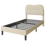Upholstered Bed Frames With Headboard (82"L x 40"W x 42"H)