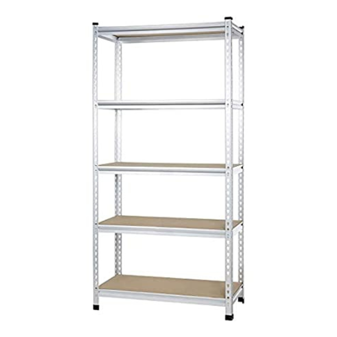 Amazon Basics 5-Tier Medium Duty Shelving Double-post Press Board Shelf