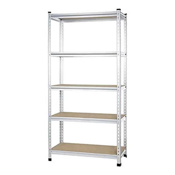 Amazon Basics 5-Tier Medium Duty Shelving Double-post Press Board Shelf
