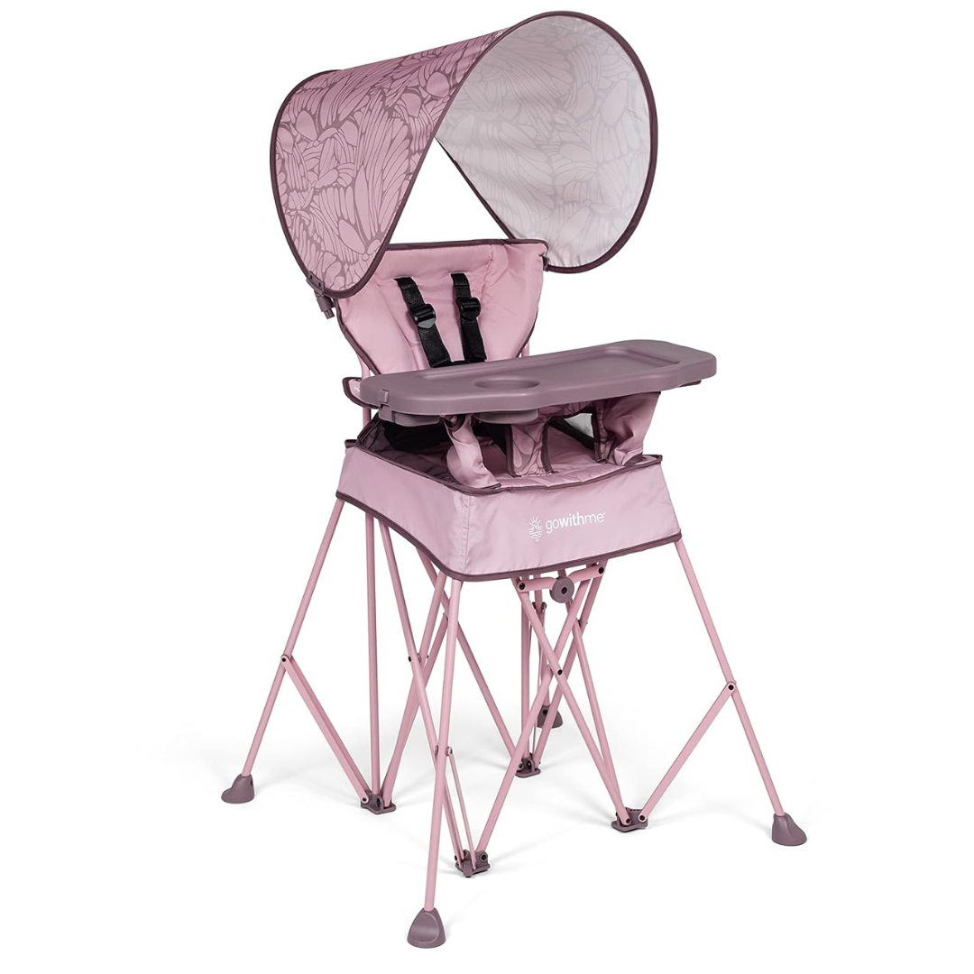 Baby Delight Go With Me Uplift Deluxe Portable High Chair W/ Sun Canopy