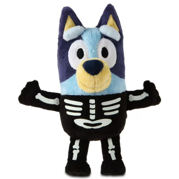 7.5" Bluey Glow-In-The-Dark Skeleton Costume Plush (Bluey Or Bingo)