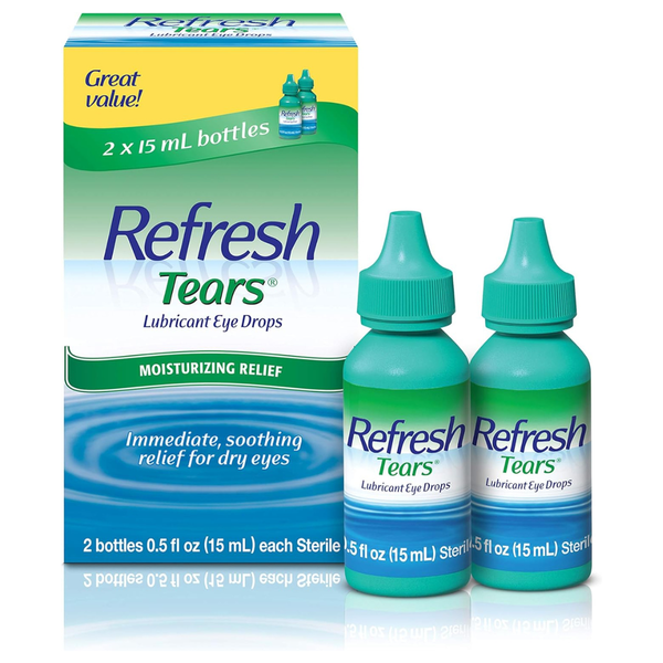 2-Count 0.5-Oz Refresh Tears Lubricant Eye Drops
