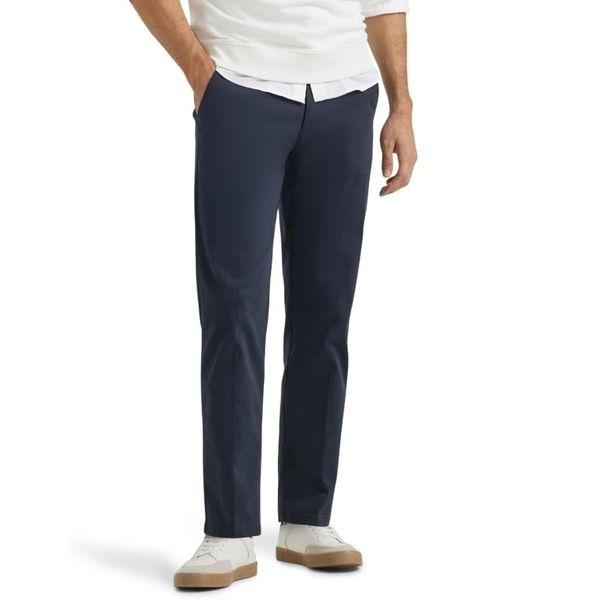 Lee Men's Extreme Motion Flat Front Slim Straight Pant