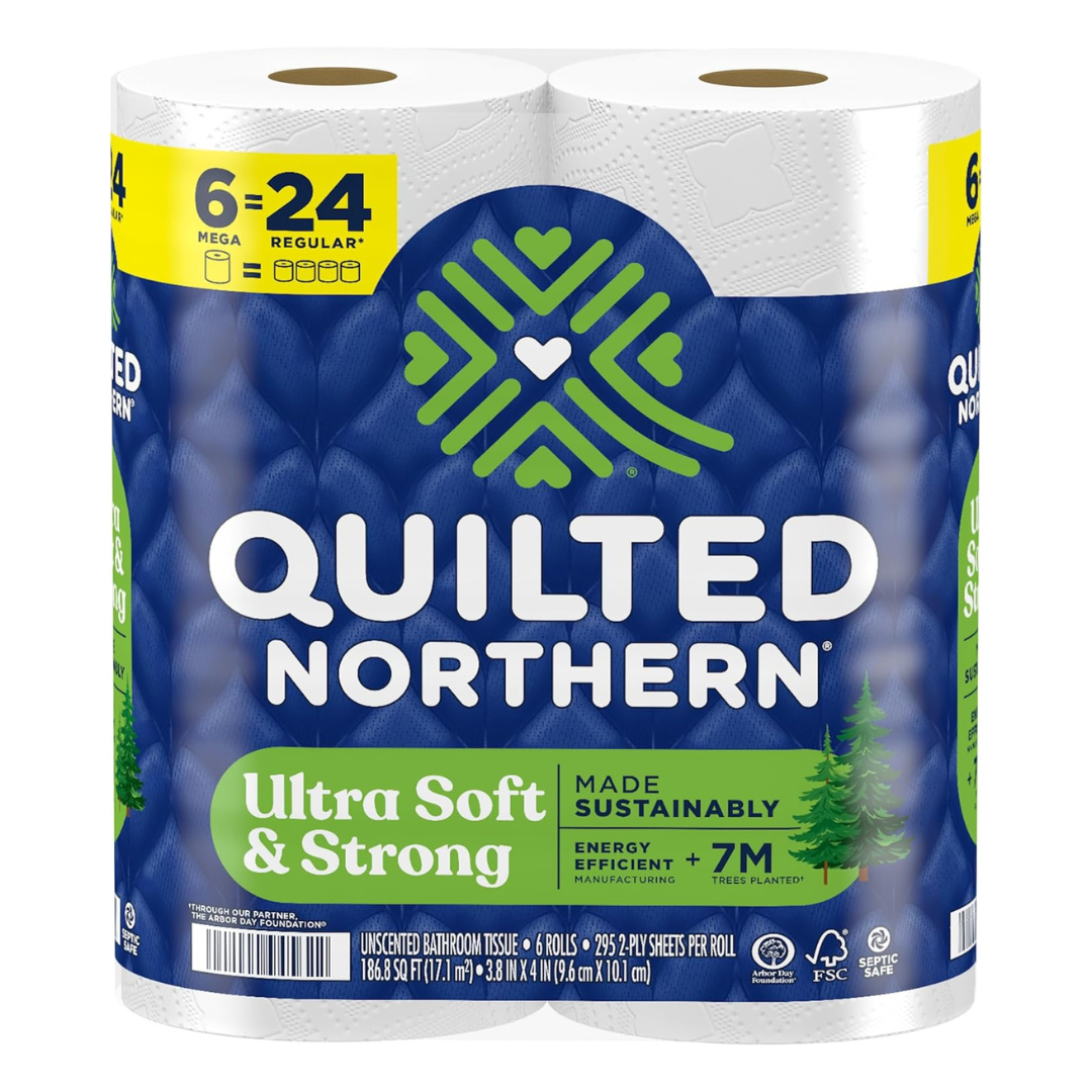30-Count (5 x 6-Ct) Quilted Northern Ultra Soft & Strong Toilet Paper Mega Rolls