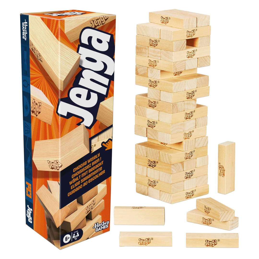 Official Hasbro Games Jenga Original Wood Block Game