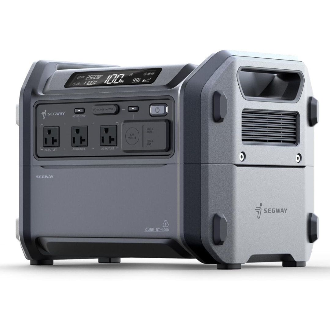 Segway Cube 1000 2200W 1024Wh LiFePO4 Portable Solar Power Station