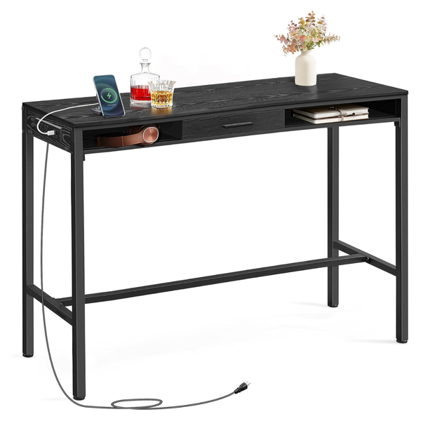Vasagle 47.2" W Long Bar Height Pub Table