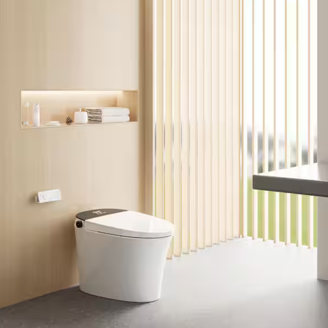 HOROW 1.11 GPF Build-in Tank Elongated Smart Toilet Bidet