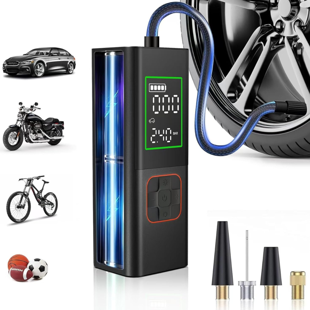 160PSI Tire Inflator Portable Air Compressor with LED