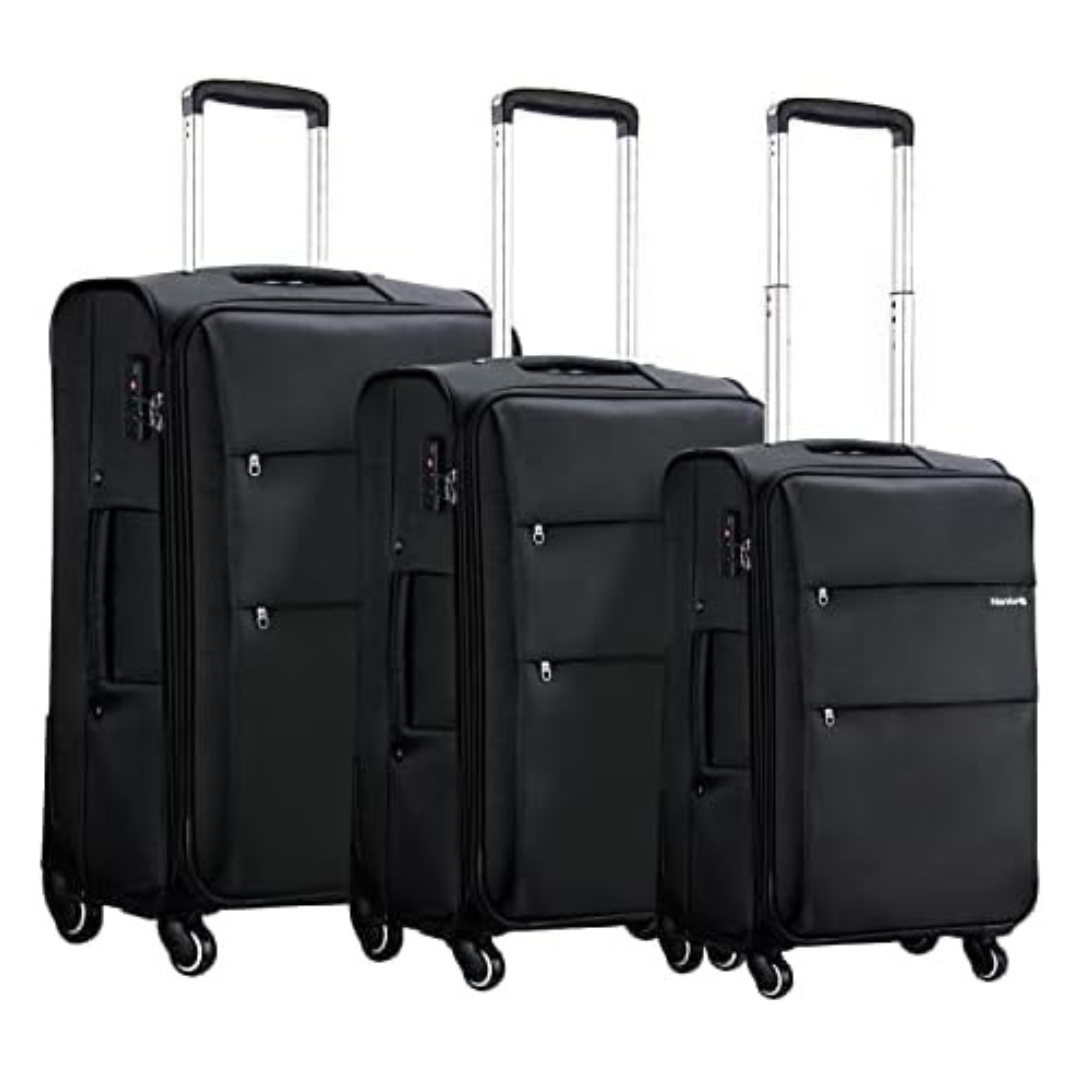 3-Piece 20/24/28" Expandable Large Lightweight Luggage Set
