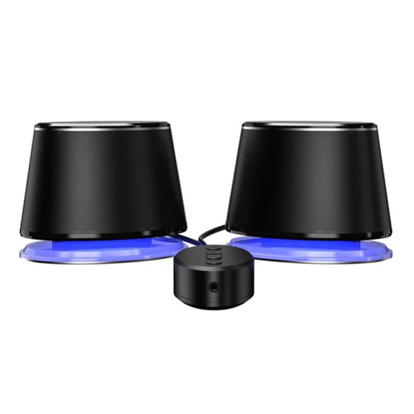 2-Pack Amazon Basics Bluetooth & USB Computer Speakers