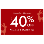 The Comfort & Joy Event: Up To 40% Off On All Family Matching PJs At HannaAndersson