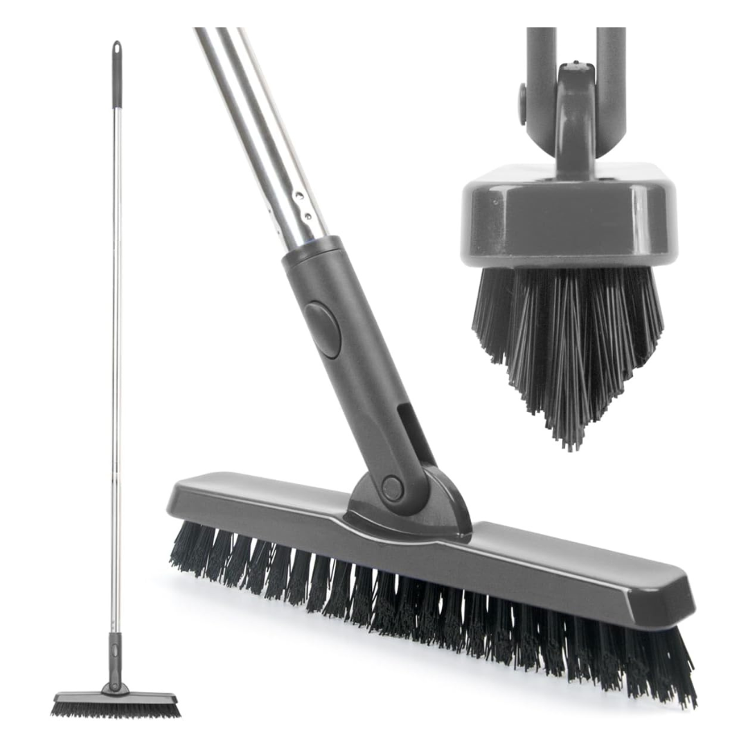 V-Shape Grout Cleaning Brush With Long Handle