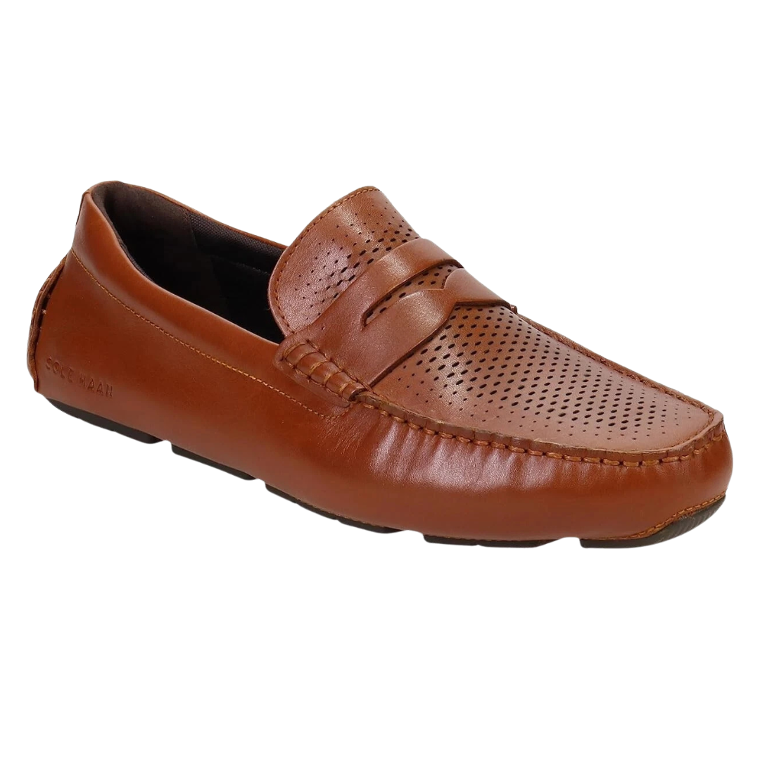 Cole Haan Men's Grand Laser Penny Driver (British Tan/Java)