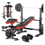 6-in-1 660lbsAdjustable Workout Weight Bench Set