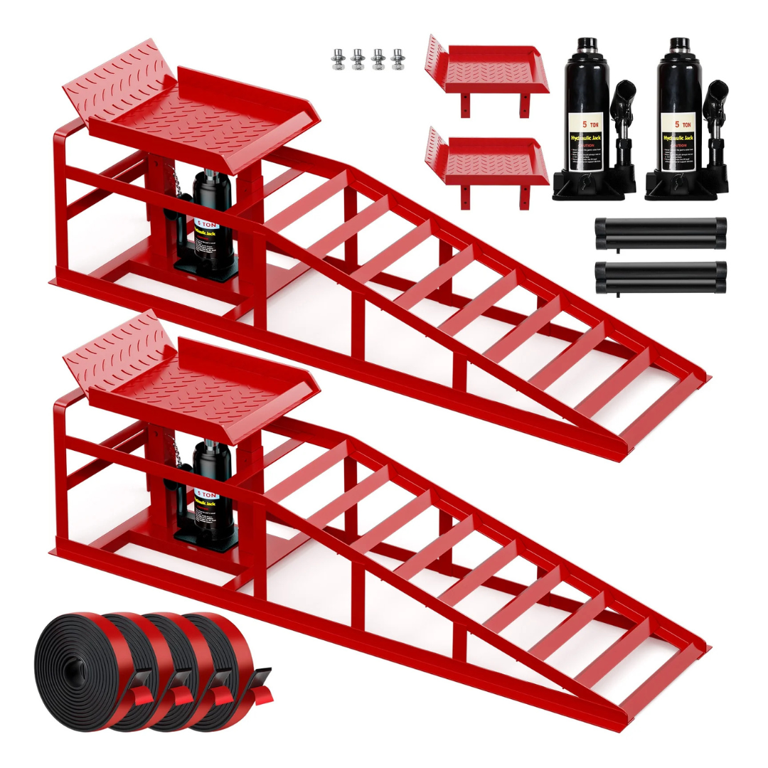 2-Pack Lafati Heavy-Duty 10,000-lbs. Hydraulic Car Ramp Set