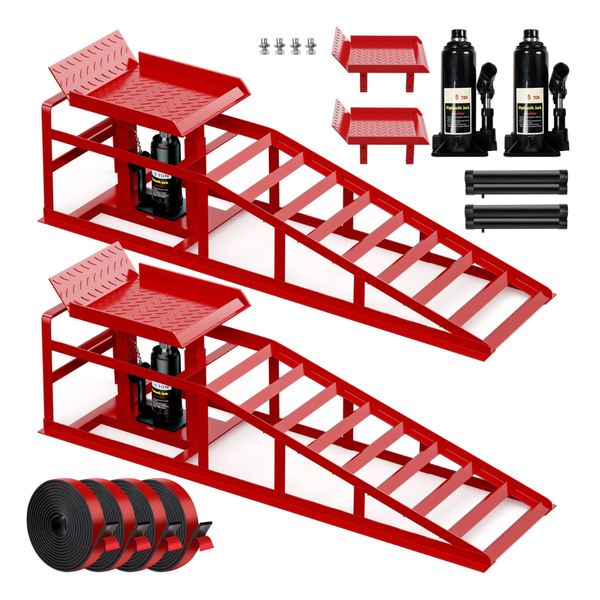 2-Pack Lafati Heavy-Duty 10,000-lbs. Hydraulic Car Ramp Set