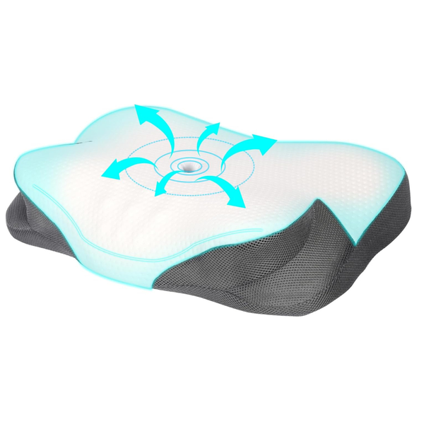 Cervical Neck Pillow With Orthopedic Support And Cooling Pillowcases