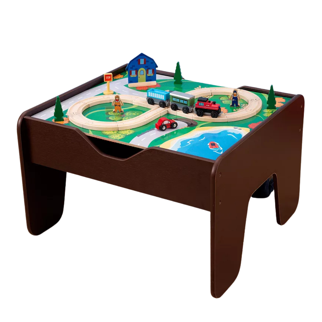 230-Piece KidKraft 2-in-1 Reversible Activity Table W/ Train Set + $15 Kohls Cash
