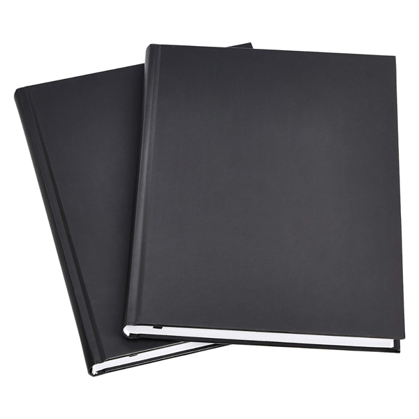 2-Pack Amazon Basics Professional Lined Hardcover Journal (10.5" x 7.5")