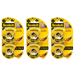 3 Pack Of Scotch Double Sided Tape With Dispensers