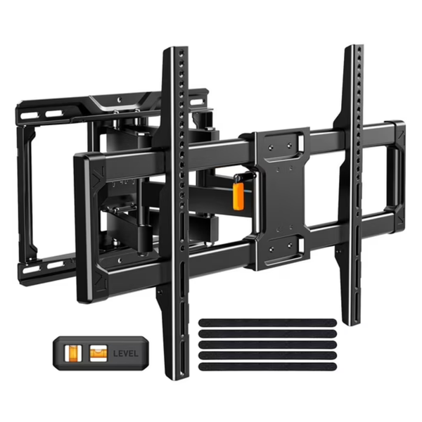 MountFTV Full Motion TV Wall Mount With Tool-Free Tilt (For 42"-90" TVs)