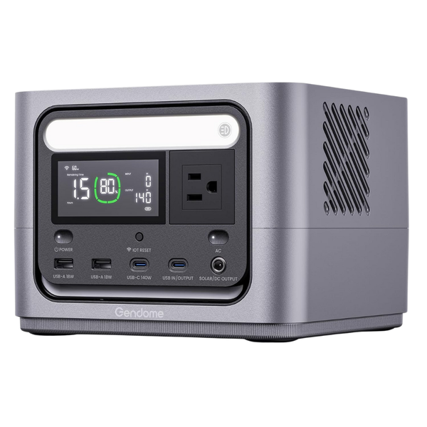 288Wh Gendome Go 300 LiFePO4 300W Power Station W/ 140W USB-C