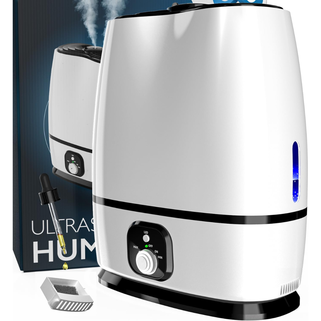 Everlasting Comfort 6L Quiet 50HR Runtime No-Filter Humidifier