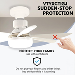 Breeze Socket Fan Light with Remote