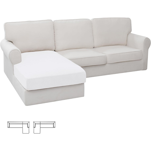 Easy-Going L-Shape Cushion Couch Seat Chaise Cover