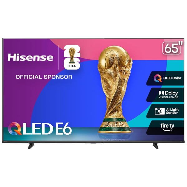 65" Hisense E6 Cinema Series 4K Ultra HDR Smart QLED Fire TV