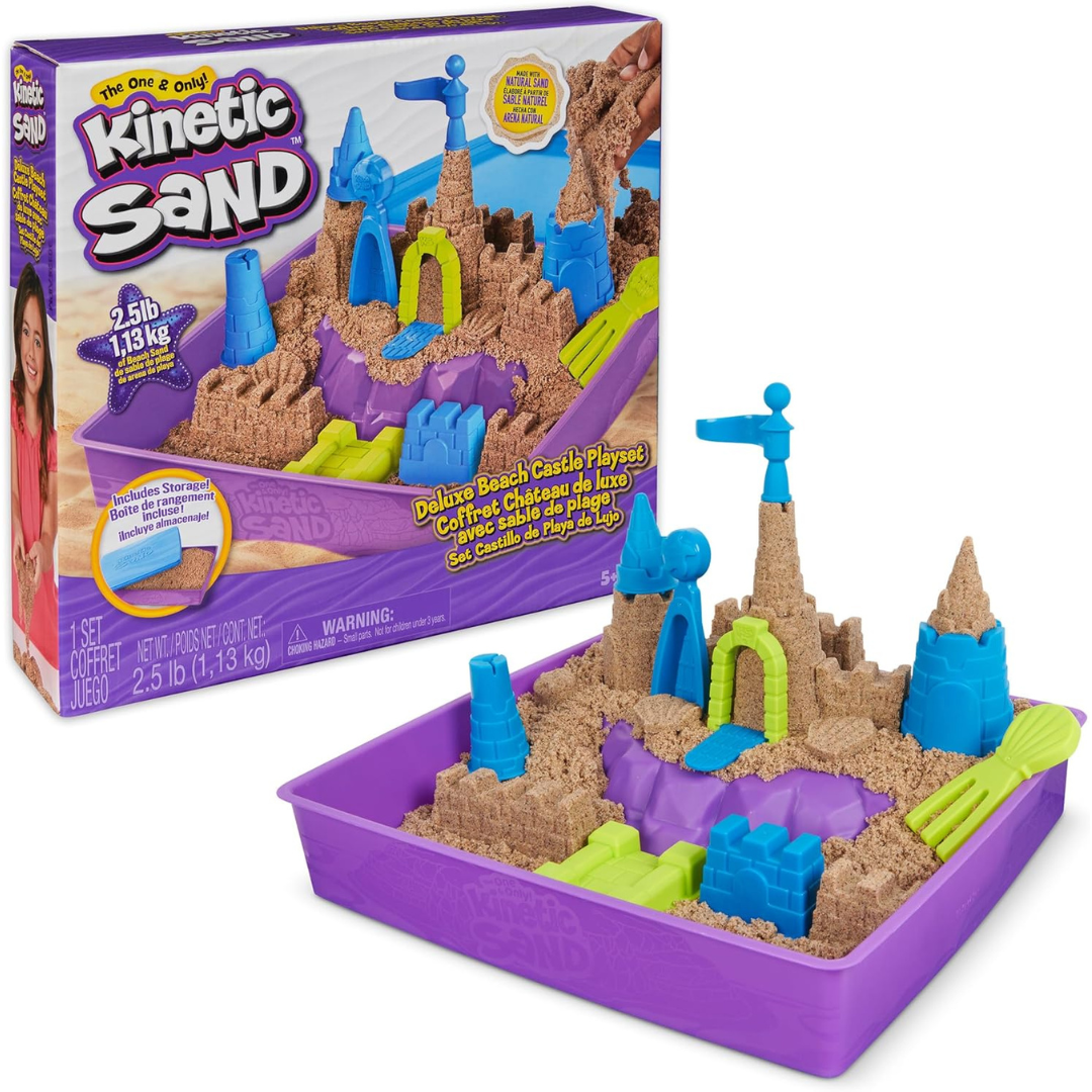 Deluxe Beach Castle Playset with 2.5lbs of Beach Sand