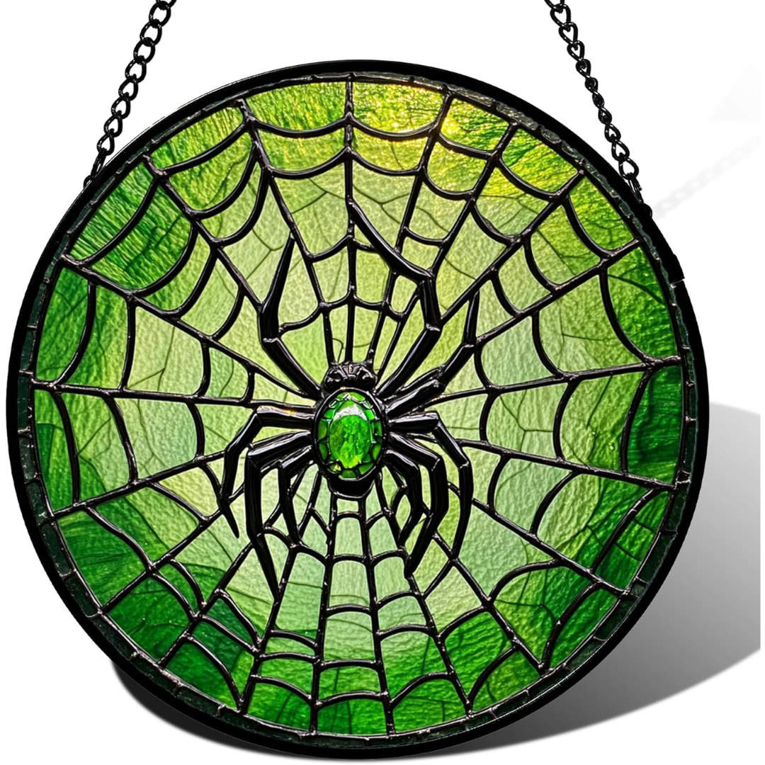 Stained Glass Window Hanging 6.3" Sun Catcher