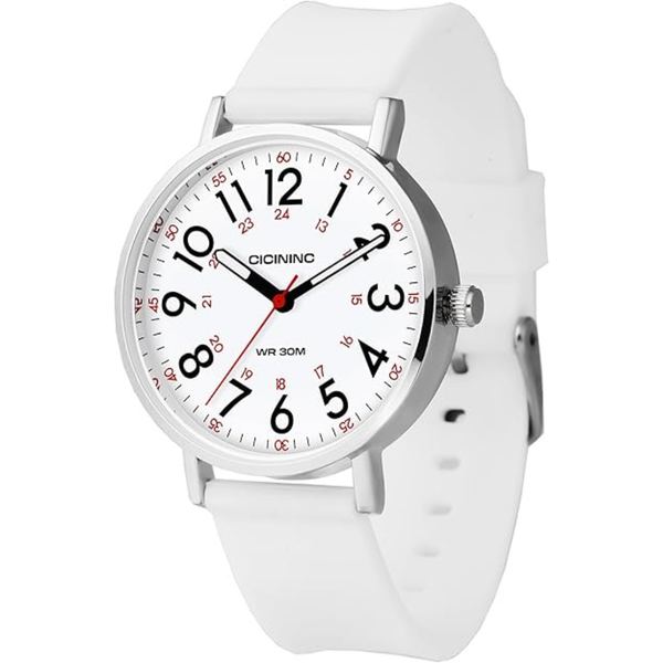 Women's 12/24 Hour Military Time Nurses Analog Watch