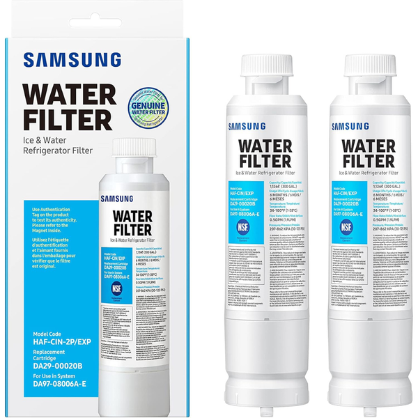 2-Pack Samsung Carbon Block Filtration Genuine Filters