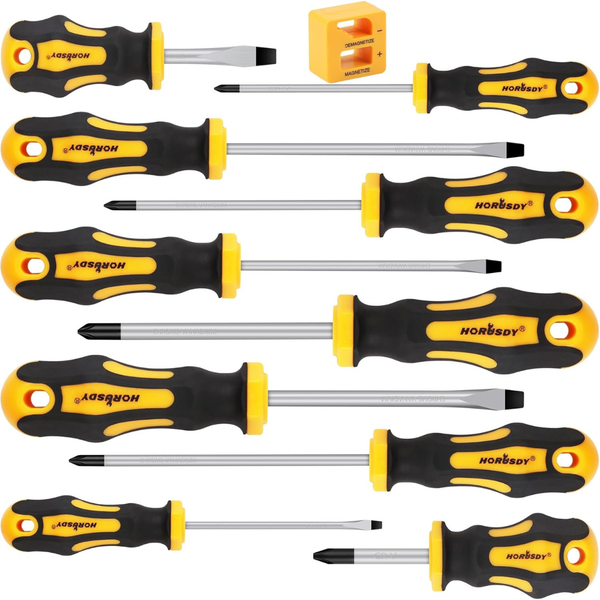 11-Piece Horusdy Magnetic Screw Driver Set