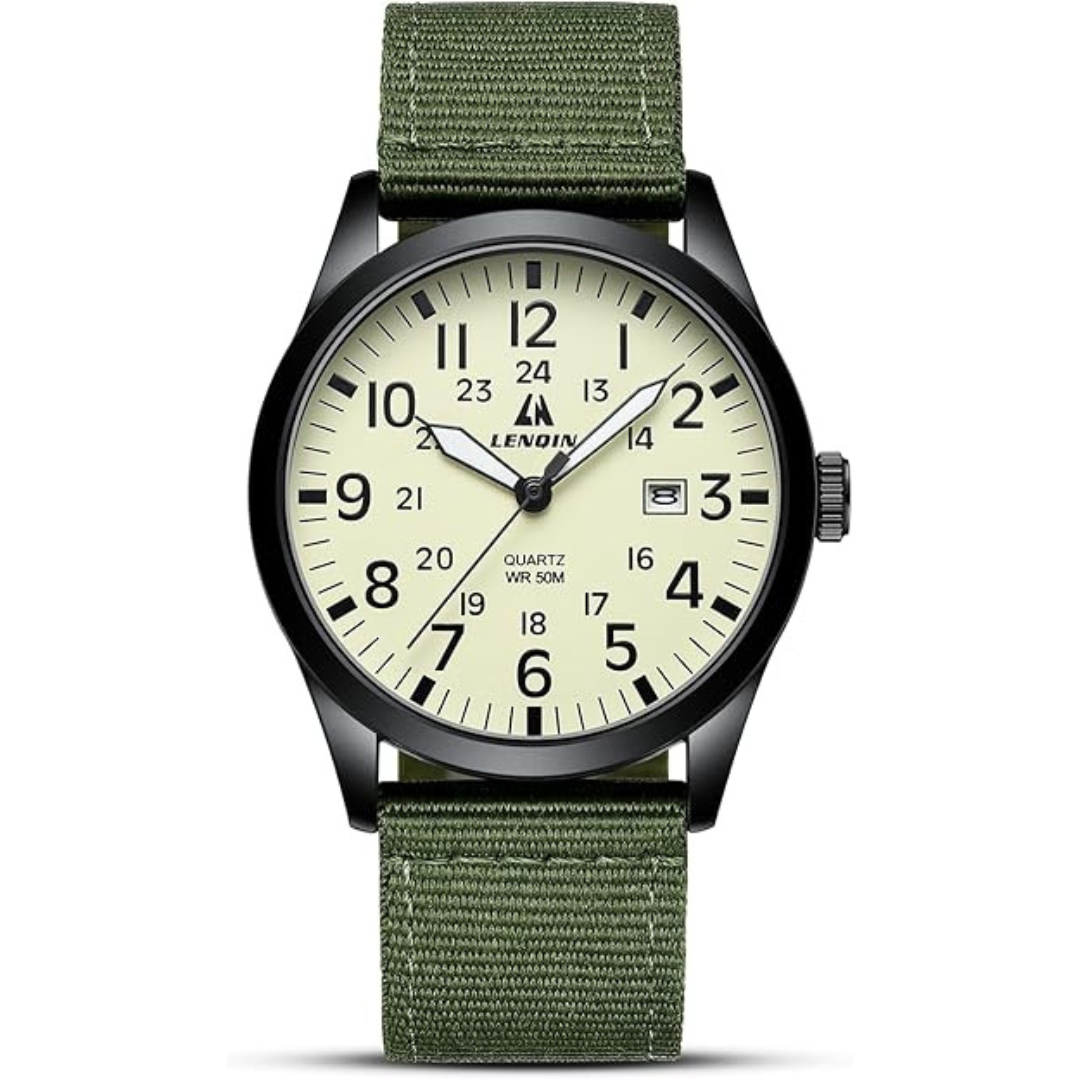 Men's Waterproof Stylish Analog Quartz Watch (Various)