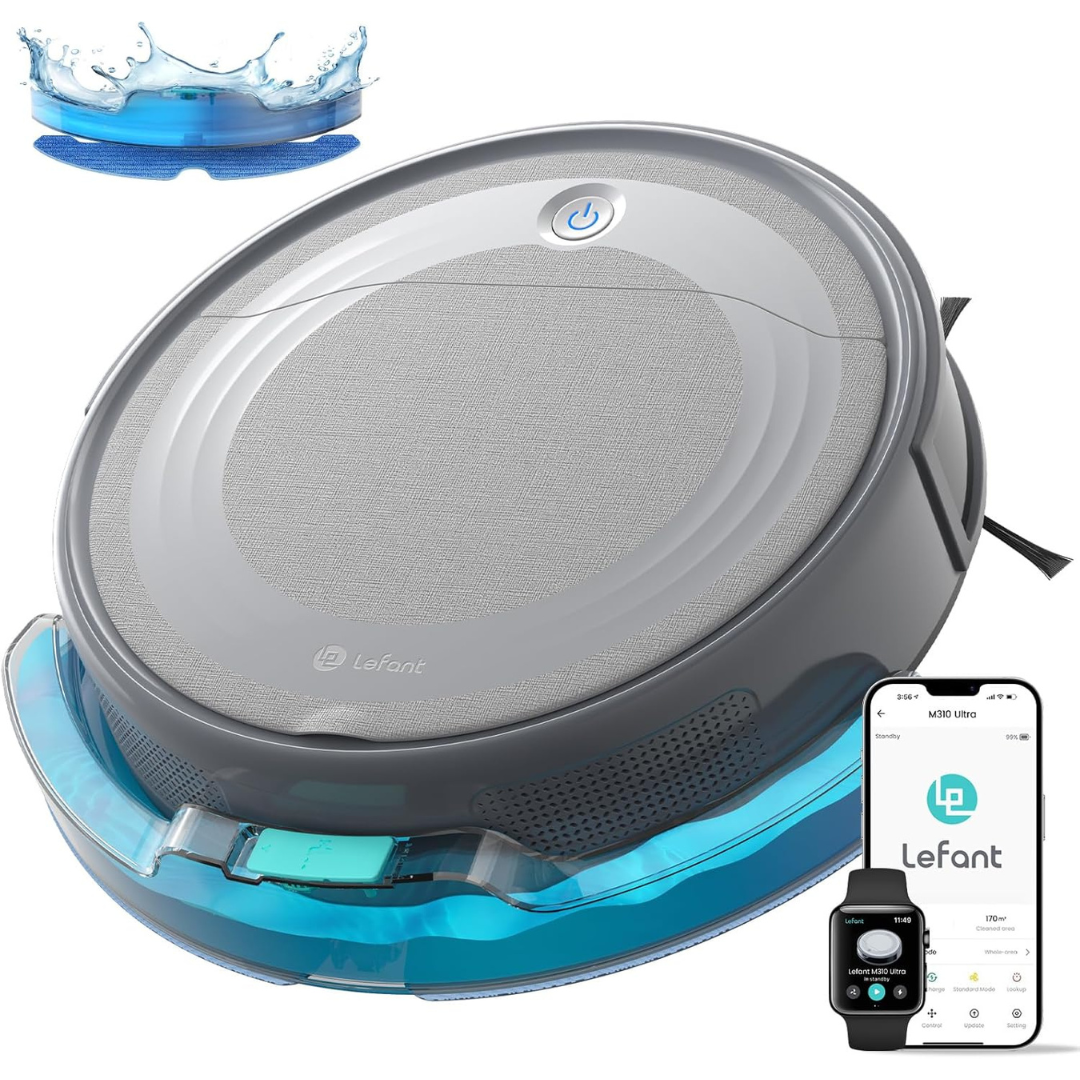 Lefant M310 Ultra Robot Vacuum and Mop with 6000Pa Suction