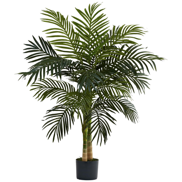 4ft Nearly Natural Golden Cane Palm Artificial Tree